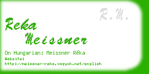 reka meissner business card